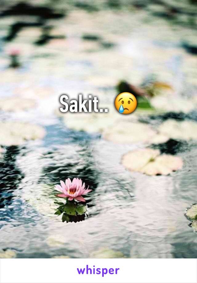 Sakit.. 😢