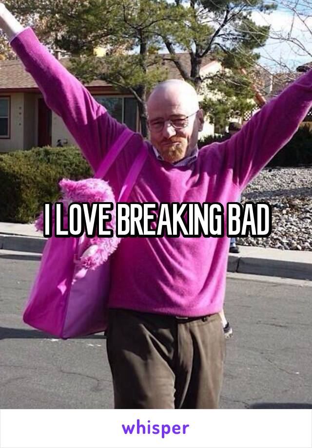 I LOVE BREAKING BAD