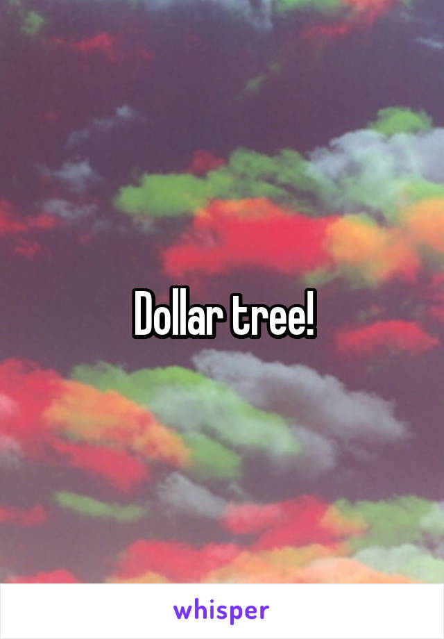 Dollar tree!