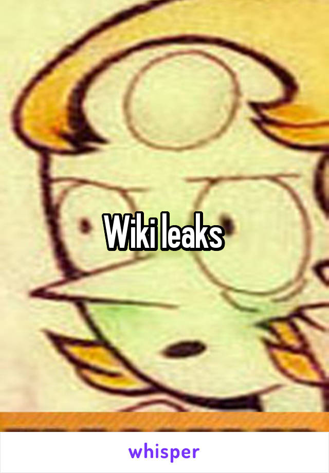 Wiki leaks 