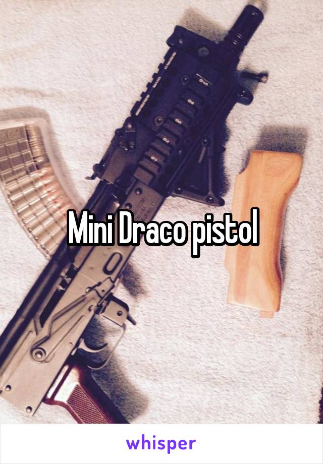 Mini Draco pistol