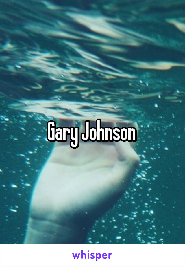 Gary Johnson 