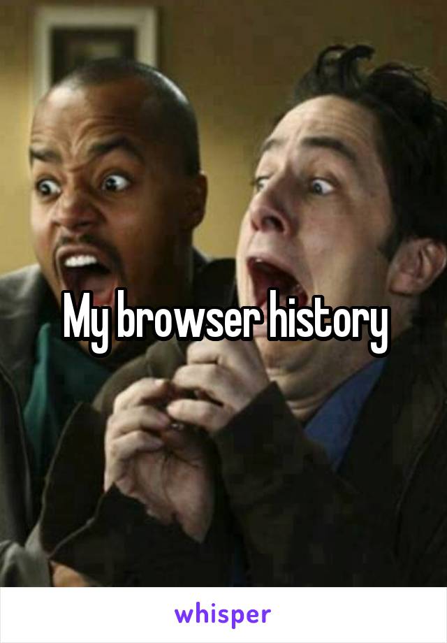 My browser history