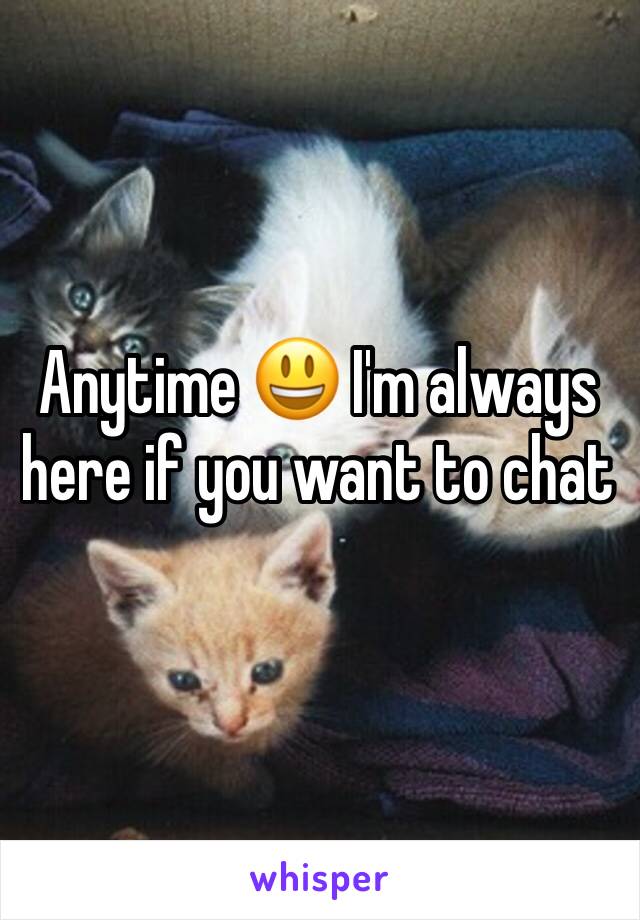 Anytime 😃 I'm always here if you want to chat 