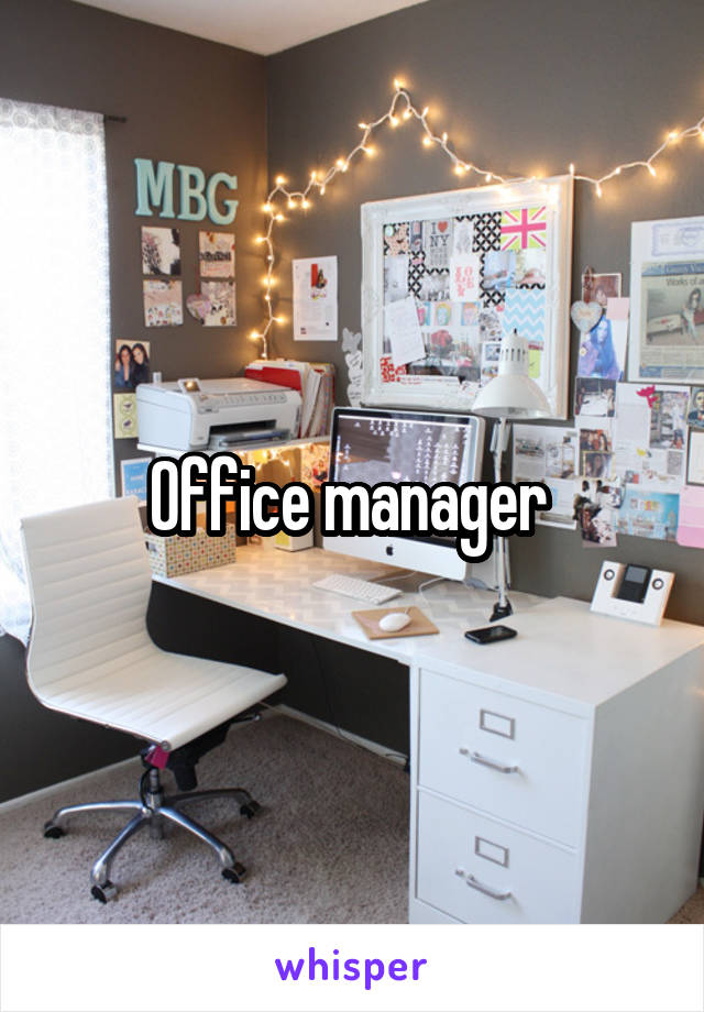 Office manager 