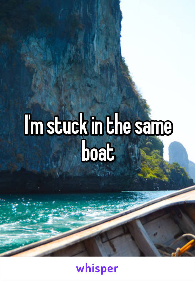 I'm stuck in the same boat