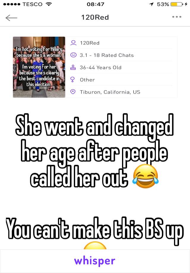 



She went and changed her age after people called her out 😂

You can't make this BS up 😂