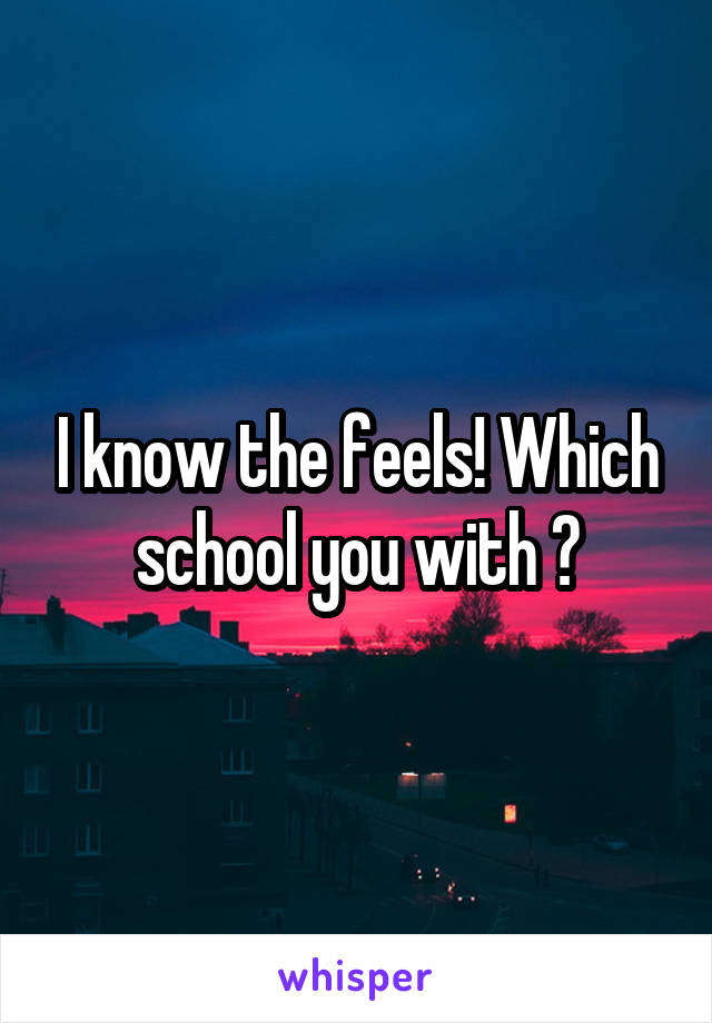 I know the feels! Which school you with ?