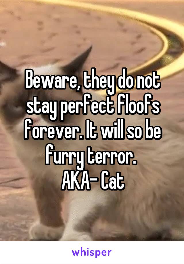 Beware, they do not stay perfect floofs forever. It will so be furry terror. 
AKA- Cat