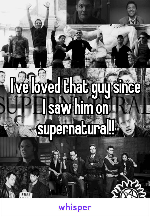 I've loved that guy since I saw him on supernatural!!