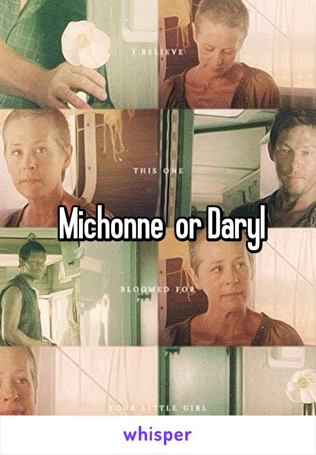  Michonne  or Daryl