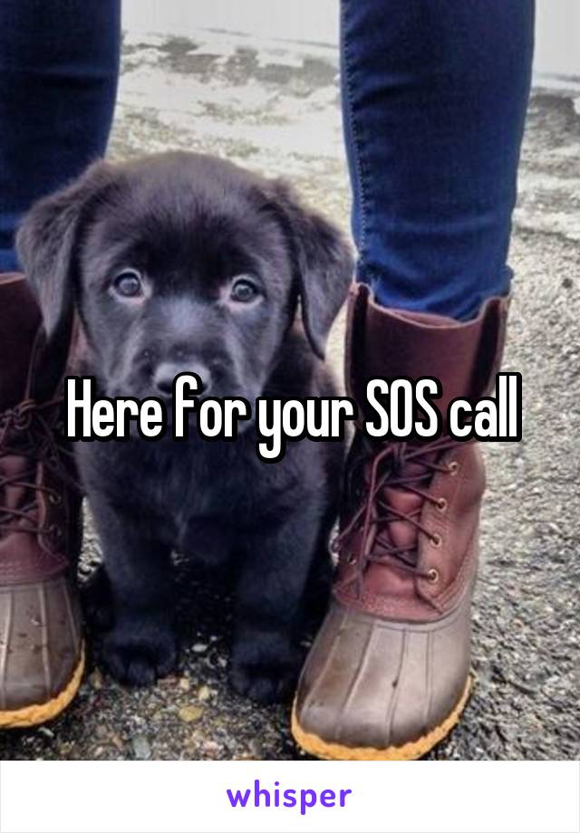 Here for your SOS call