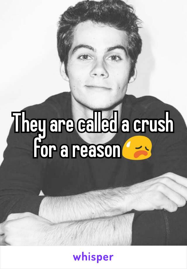 They are called a crush for a reason😥