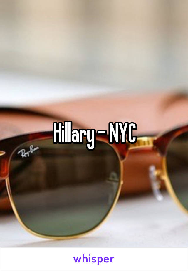 Hillary - NYC