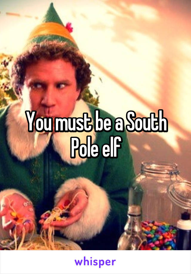 You must be a South Pole elf