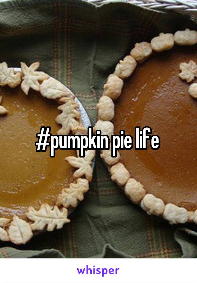 #pumpkin pie life 