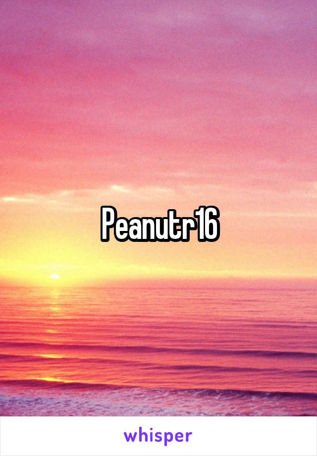 Peanutr16
