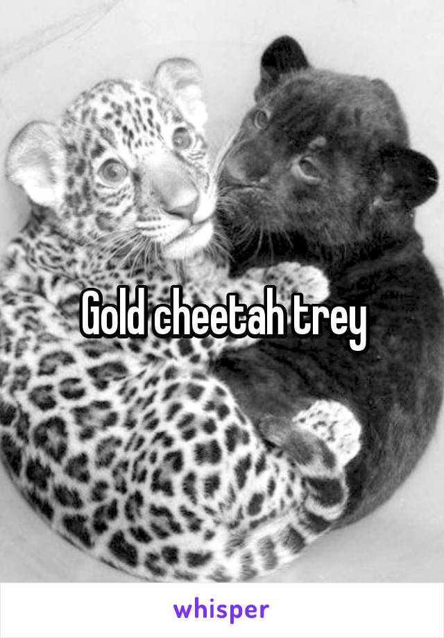 Gold cheetah trey