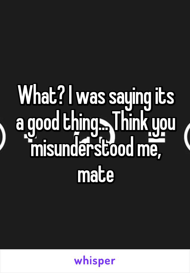 What? I was saying its a good thing... Think you misunderstood me, mate