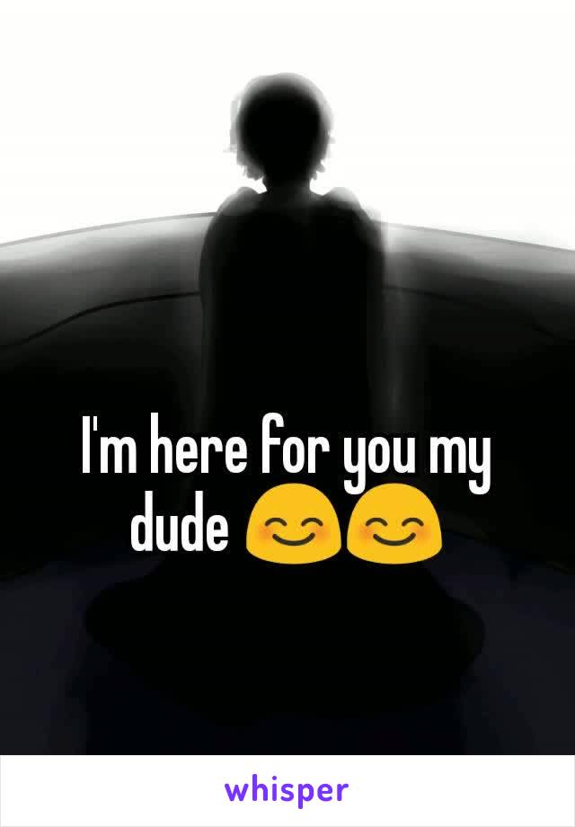 I'm here for you my dude 😊😊

