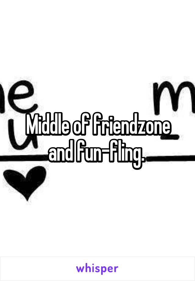 Middle of friendzone and fun-fling. 