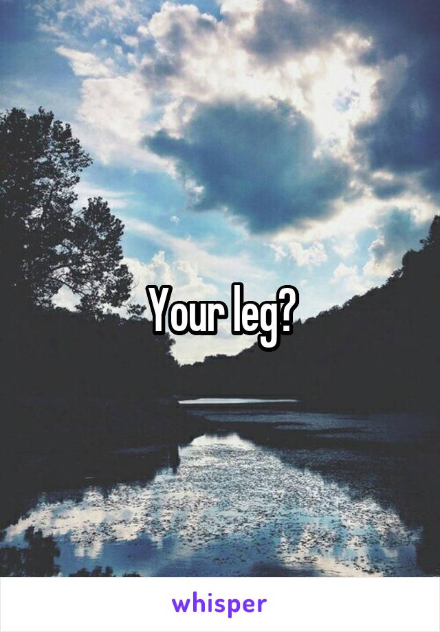 Your leg?