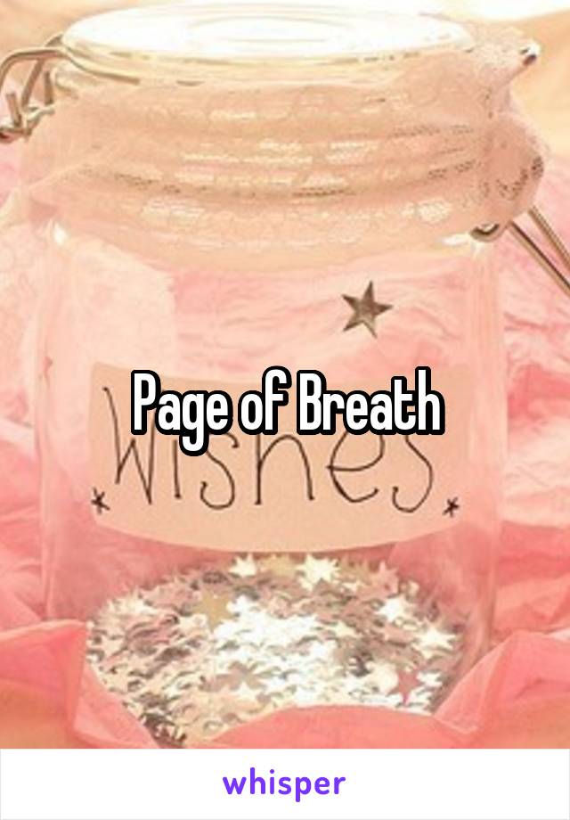 Page of Breath