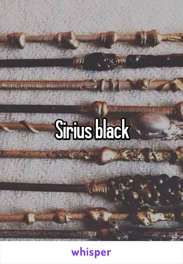 Sirius black
