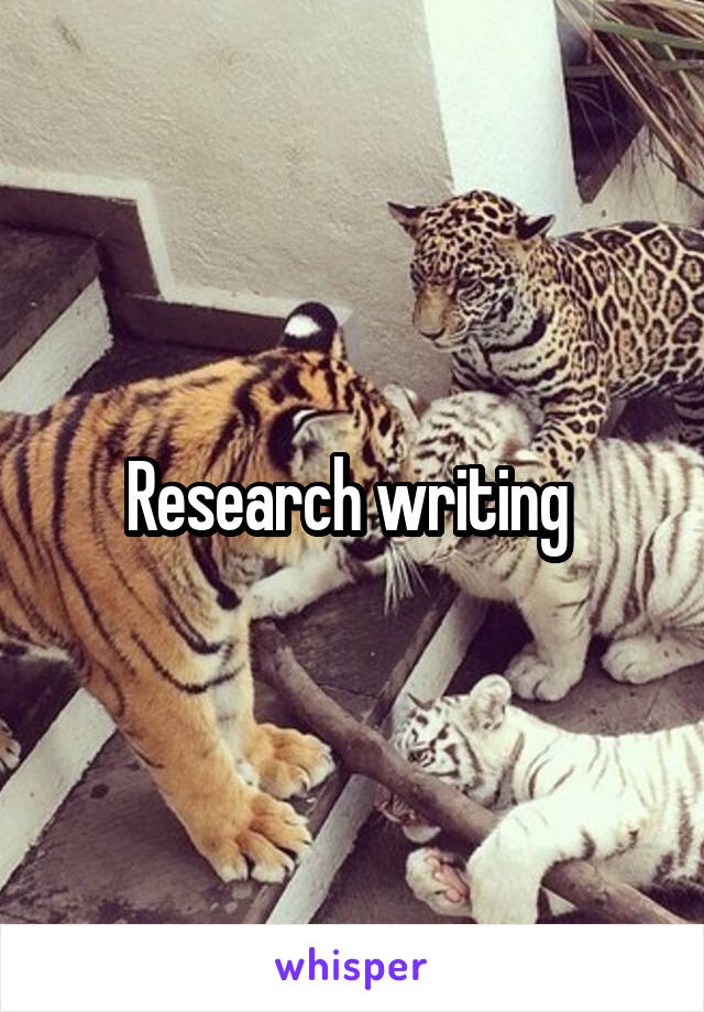 Research writing 