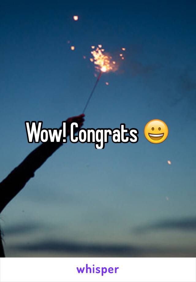Wow! Congrats 😀