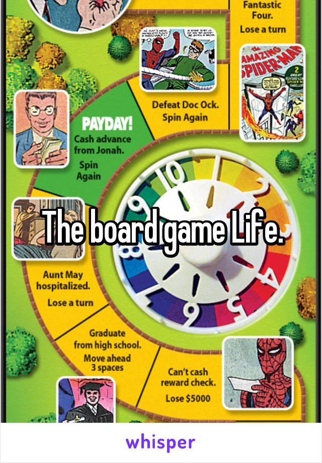 The board game Life.