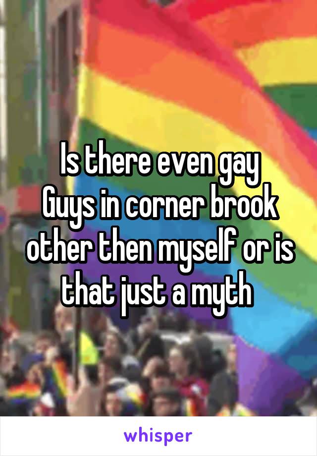 Is there even gay
Guys in corner brook other then myself or is that just a myth 