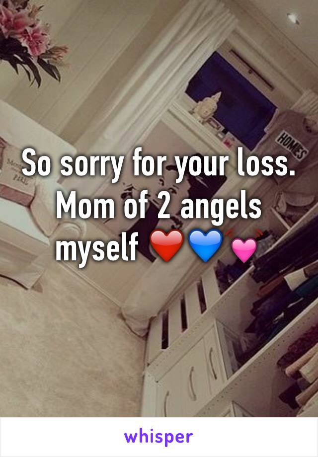 So sorry for your loss. Mom of 2 angels myself ❤️💙💓