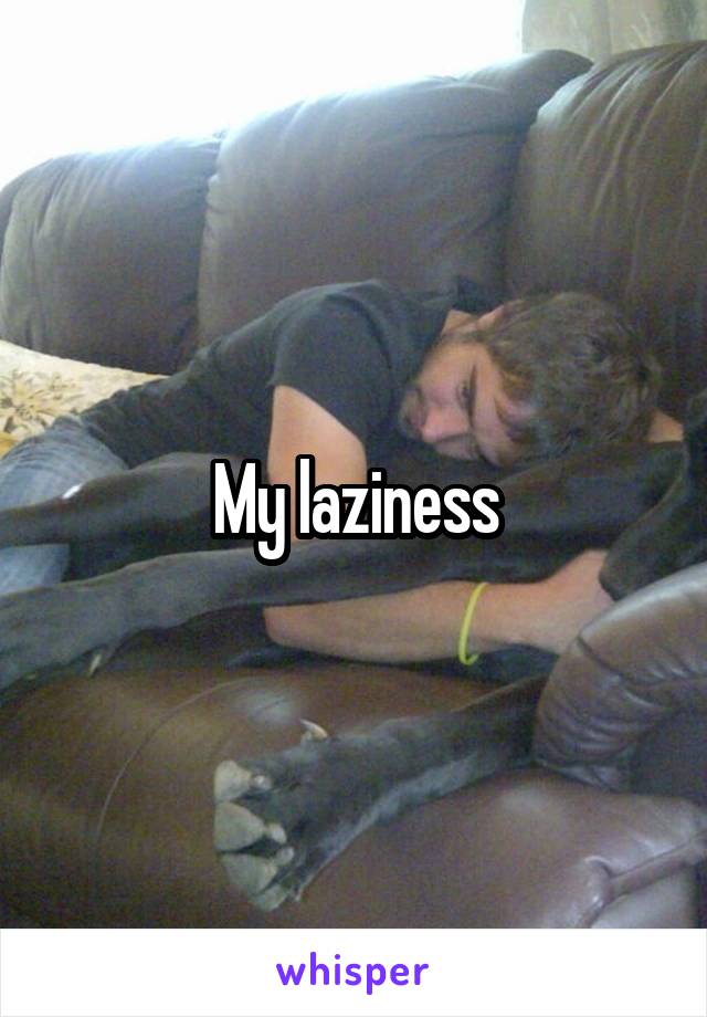 My laziness