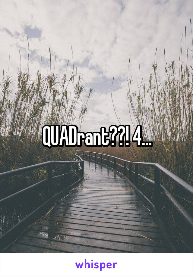 QUADrant??! 4...