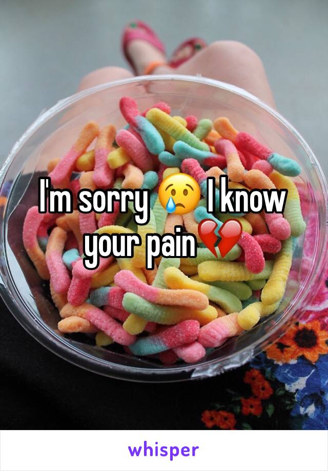 I'm sorry 😢 I know your pain💔
