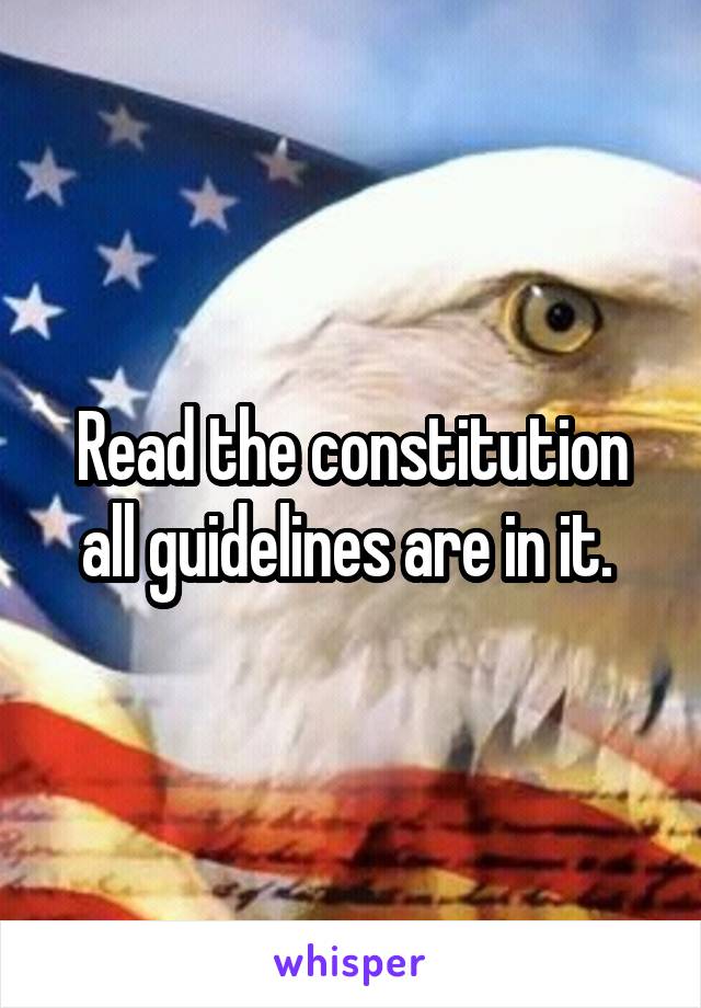 Read the constitution all guidelines are in it. 