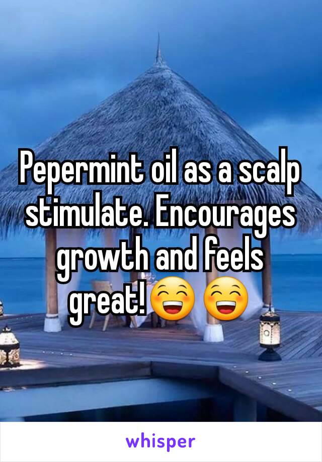 peppermint oil on scalp