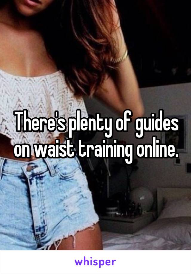 There's plenty of guides on waist training online.