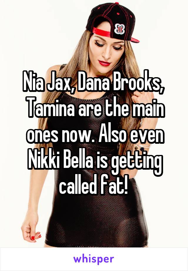 Nia Jax, Dana Brooks,  Tamina are the main ones now. Also even Nikki Bella is getting called fat! 
