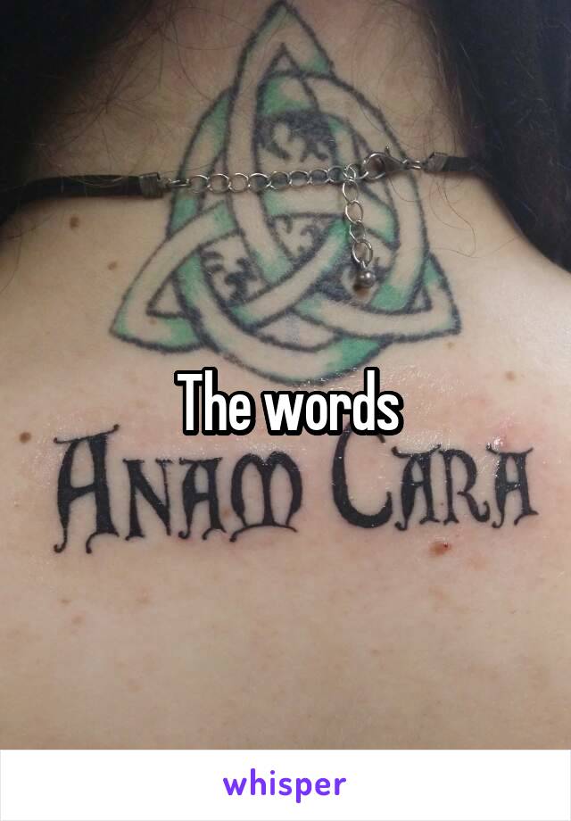 The words