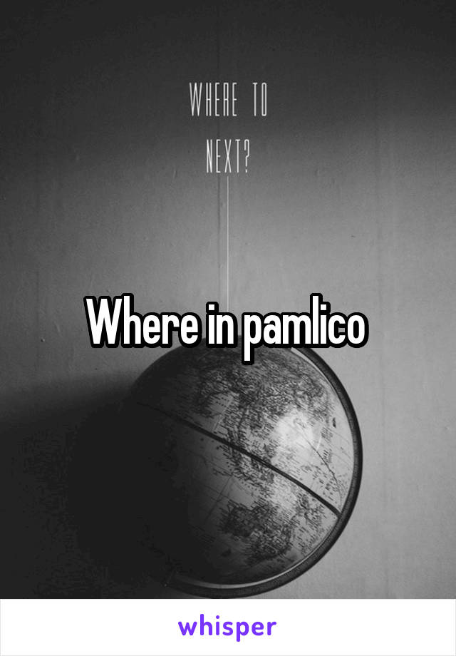 Where in pamlico 