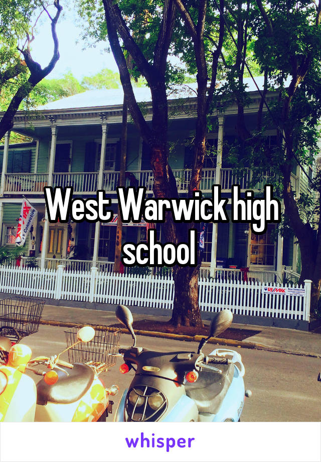West Warwick high school 