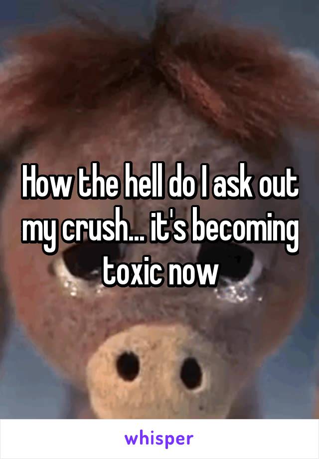 How the hell do I ask out my crush... it's becoming toxic now