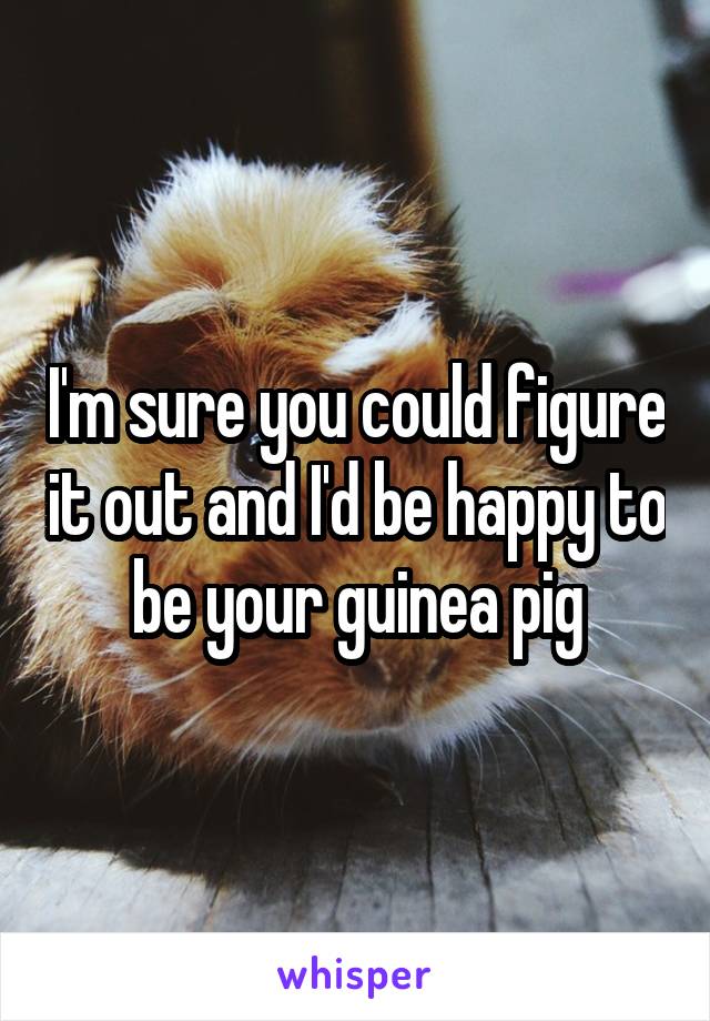 I'm sure you could figure it out and I'd be happy to be your guinea pig