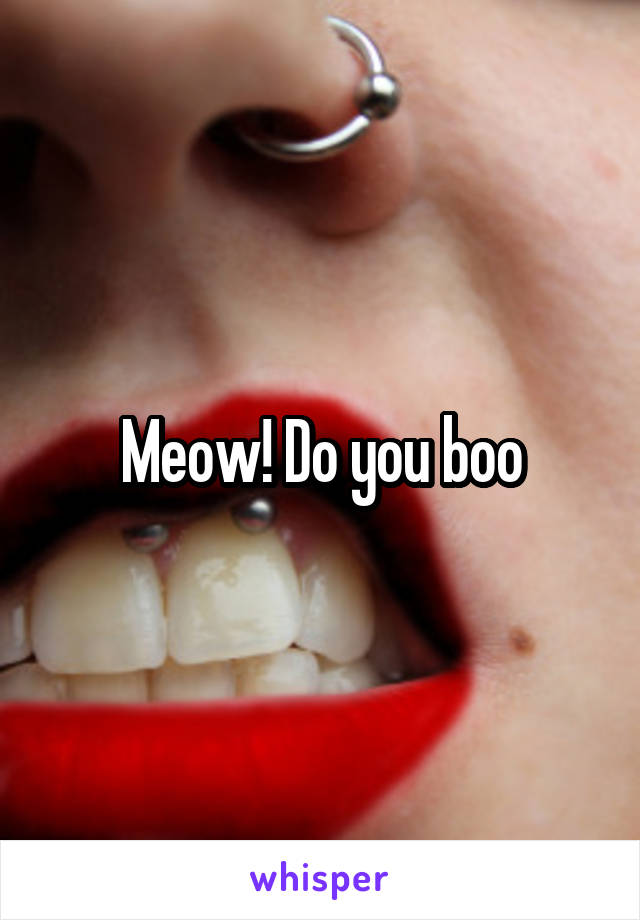 Meow! Do you boo