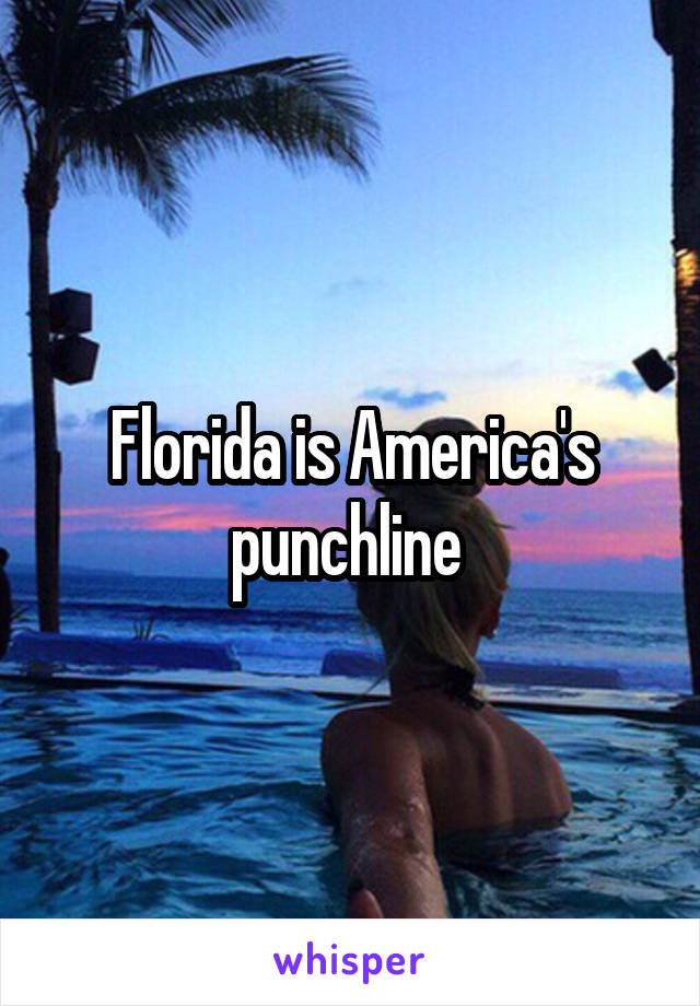 Florida is America's punchline 