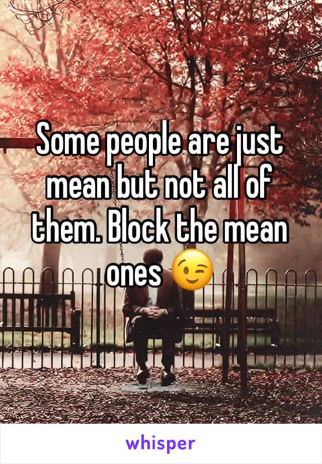 Some people are just mean but not all of them. Block the mean ones 😉
