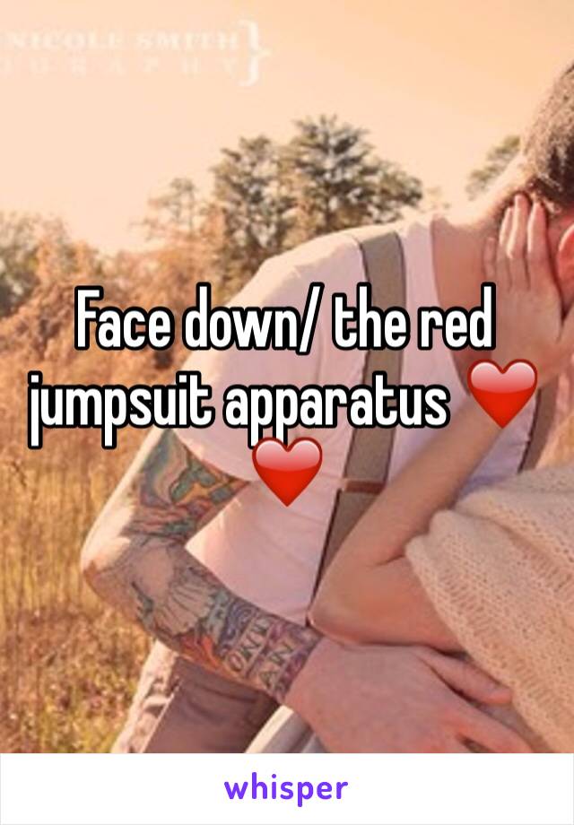 Face down/ the red jumpsuit apparatus ❤️❤️