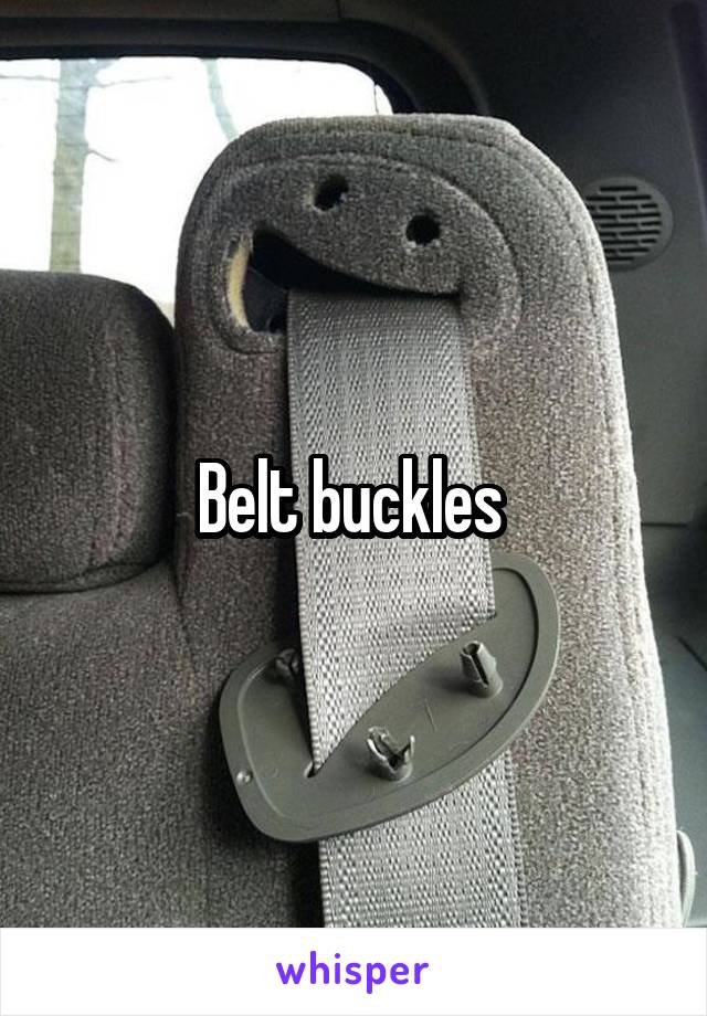 Belt buckles 